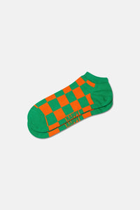 Happy Socks - Turuncu Kare Desenli Çorap
