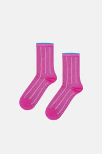 Happy Socks - Pembe Simli Çorap