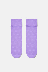Happy Socks - Mor Kısa Soket Çorap