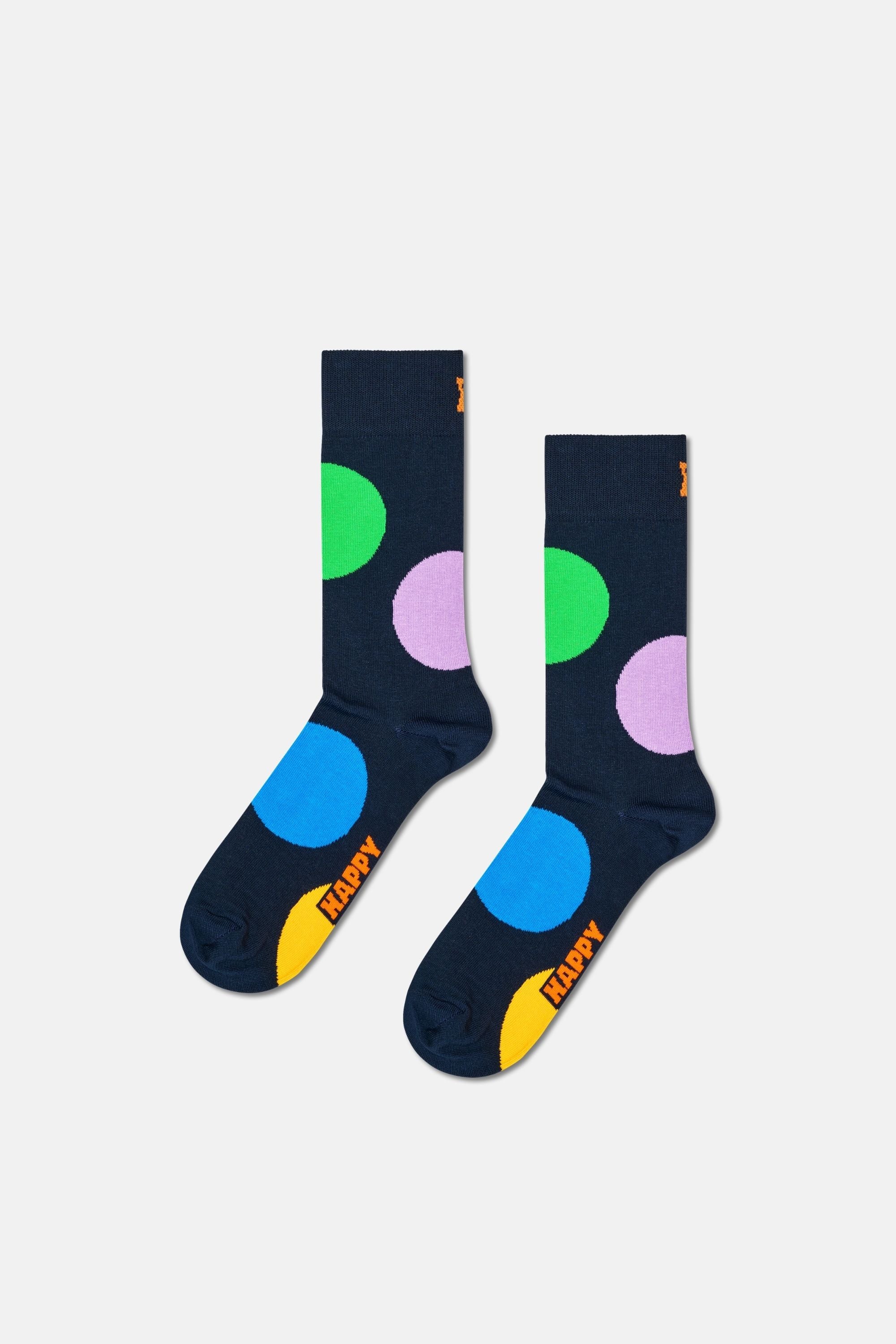 Happy Socks - Çok Renkli Geometrik Desenli 4'lü Pamuklu Çorap Seti