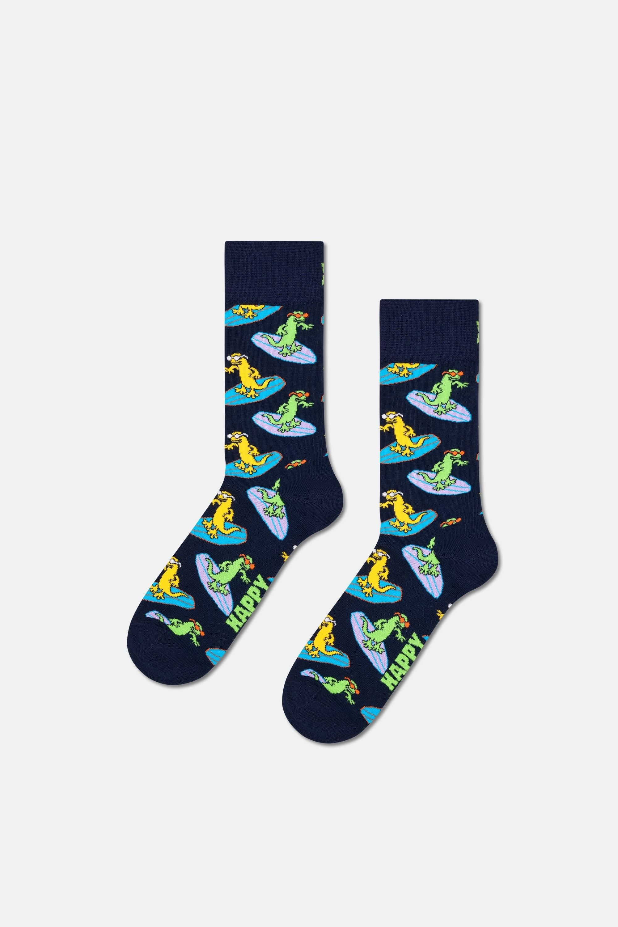 Happy Socks - Çok Renkli Karışık Desenli 7'li Pamuklu Çorap Seti