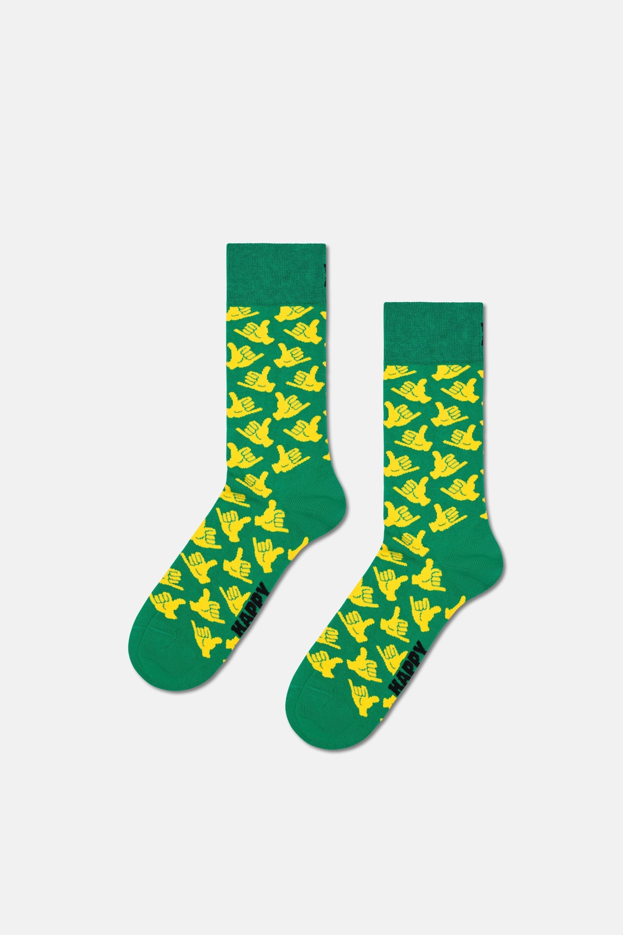 Happy Socks - Çok Renkli Karışık Desenli 7'li Pamuklu Çorap Seti