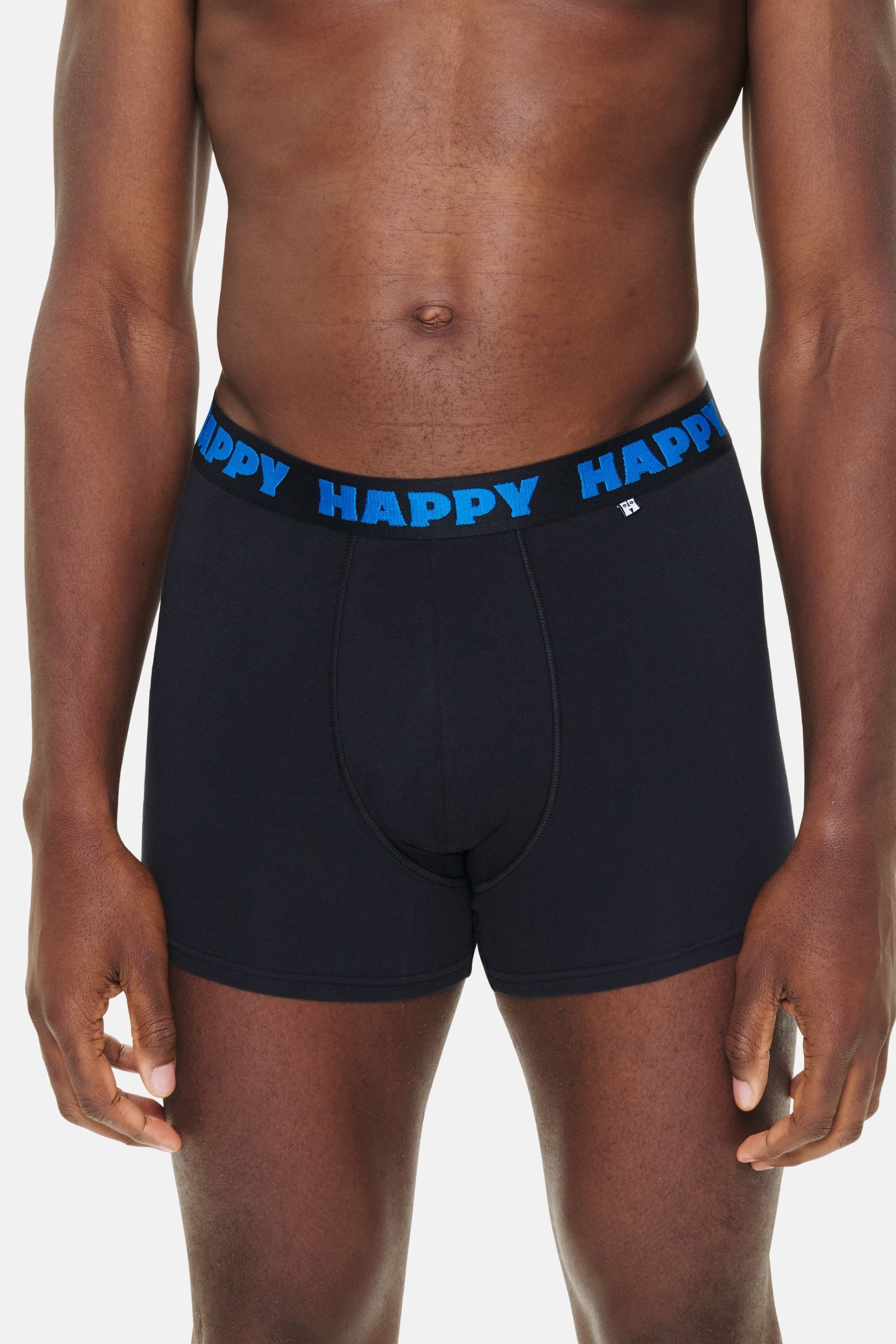 Happy Socks -  Erkek Siyah Karışık Desenli 3'lü Boxer Seti