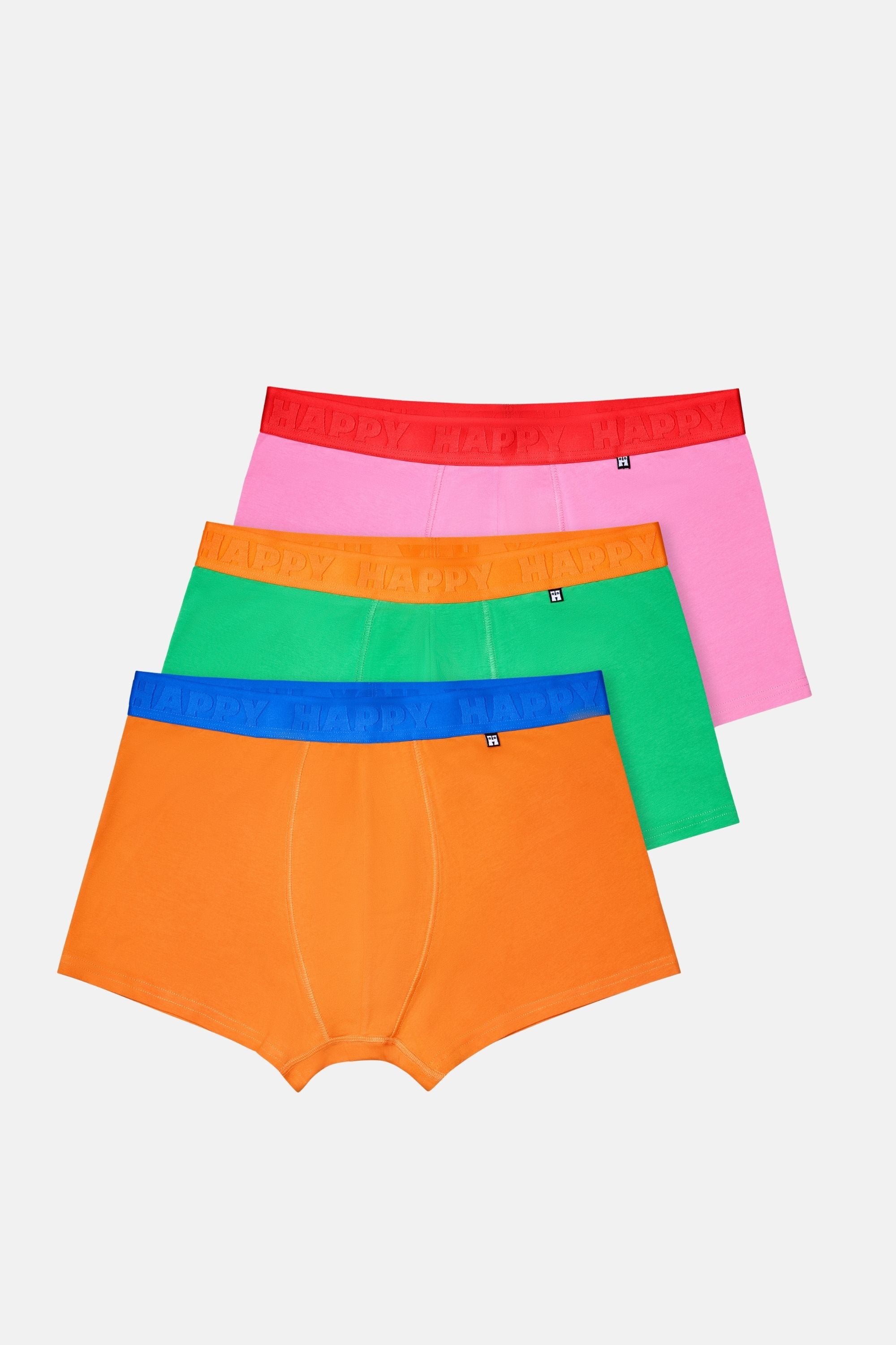 Happy Socks -  Erkek Çok Renkli 3'lü Boxer Seti