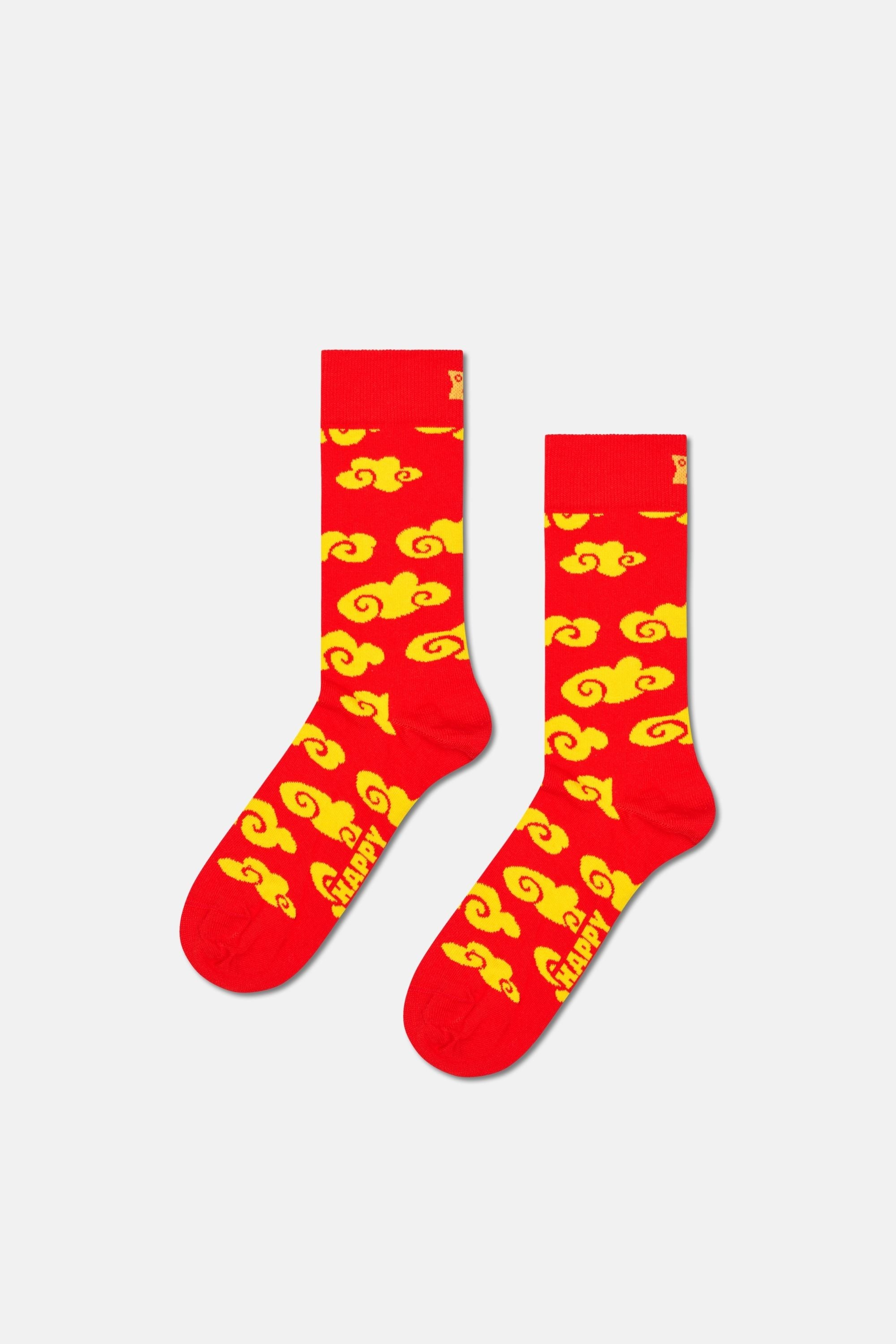 Happy Socks - Kırmızı Boğa Desenli 3'lü Pamuklu Çorap Seti