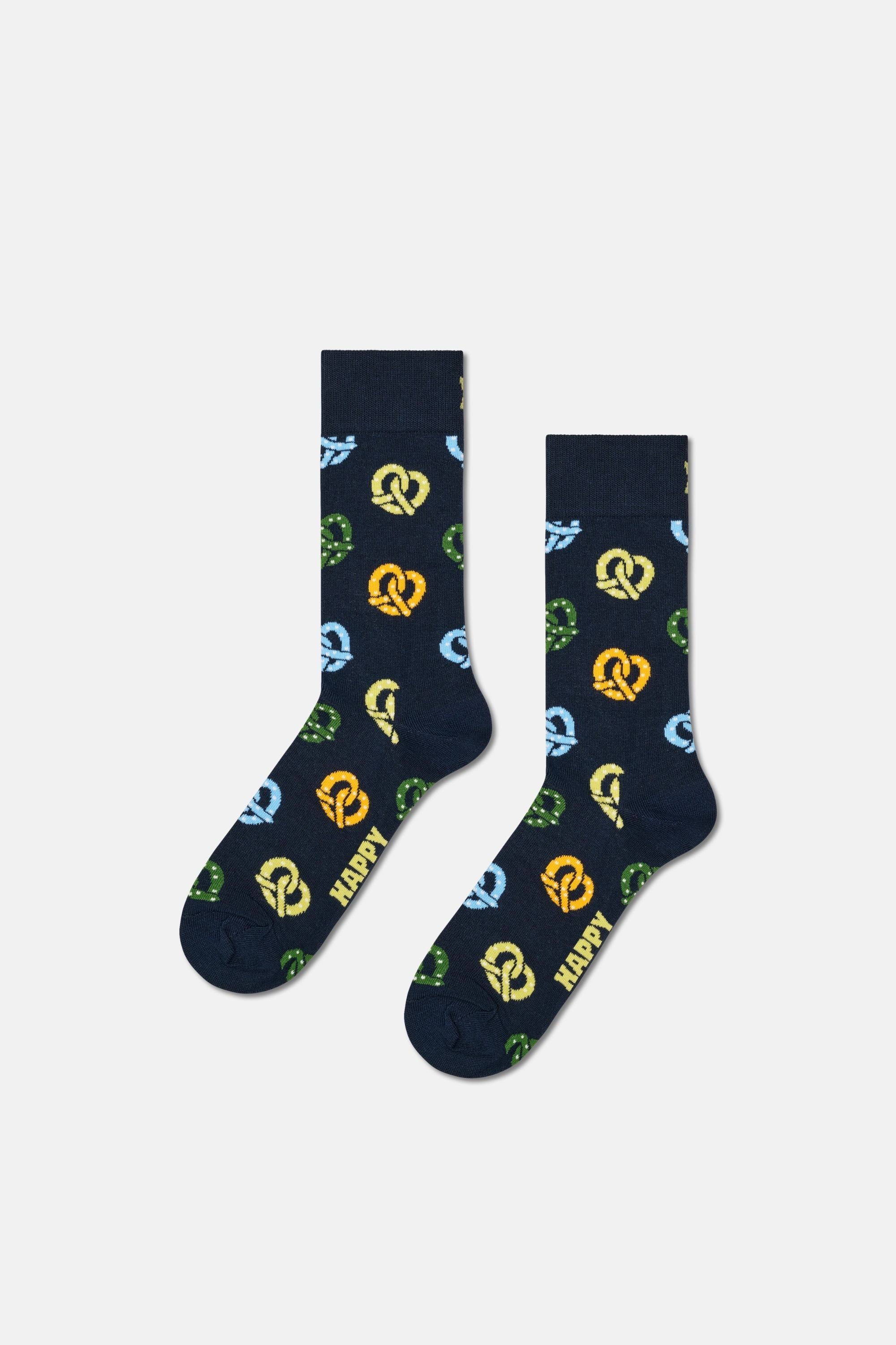 Happy Socks - Çok Renkli Bagel Desenli 4'lü Pamuklu Çorap Seti
