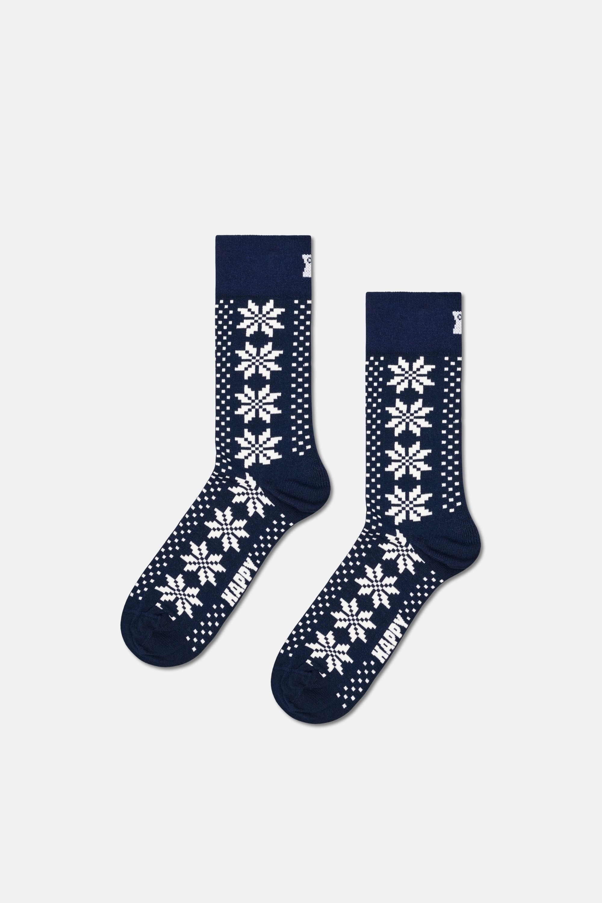 Happy Socks - Çok Renkli Kutlama Desenli 4'lü Pamuklu Çorap Seti