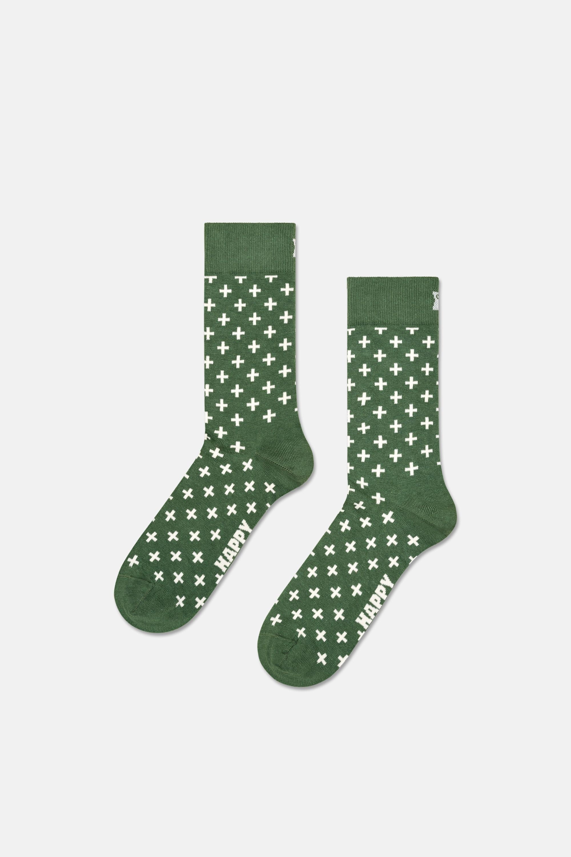 Happy Socks - Çok Renkli Nokta ve Çizgi Desenli 4'lü Pamuklu Çorap Seti