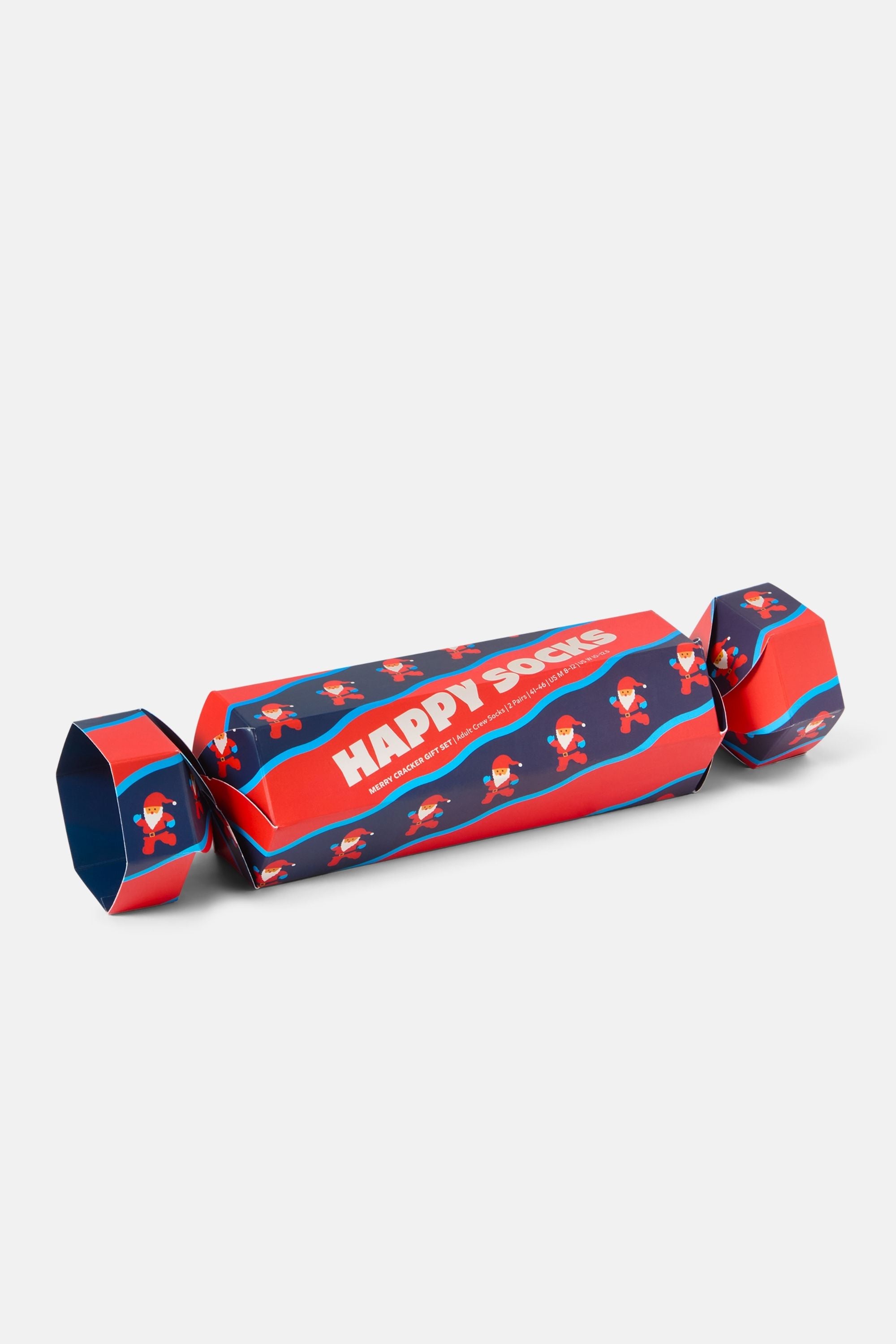 Happy Socks - Kırmızı Kutlama Desenli 2'li Pamuklu Çorap Seti