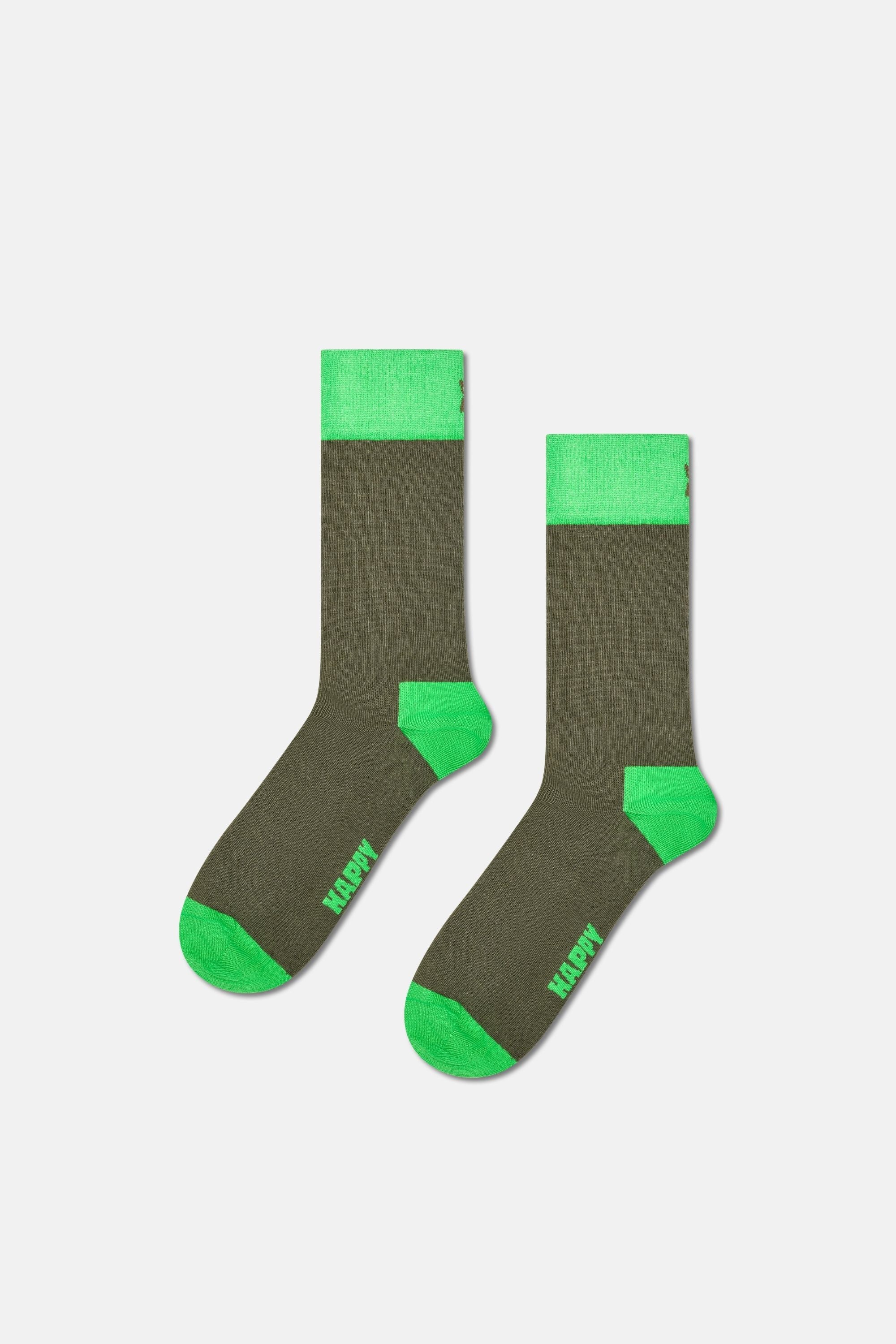 Happy Socks - Çok Renkli Karışık Desenli 3'lü Pamuklu Çorap Seti