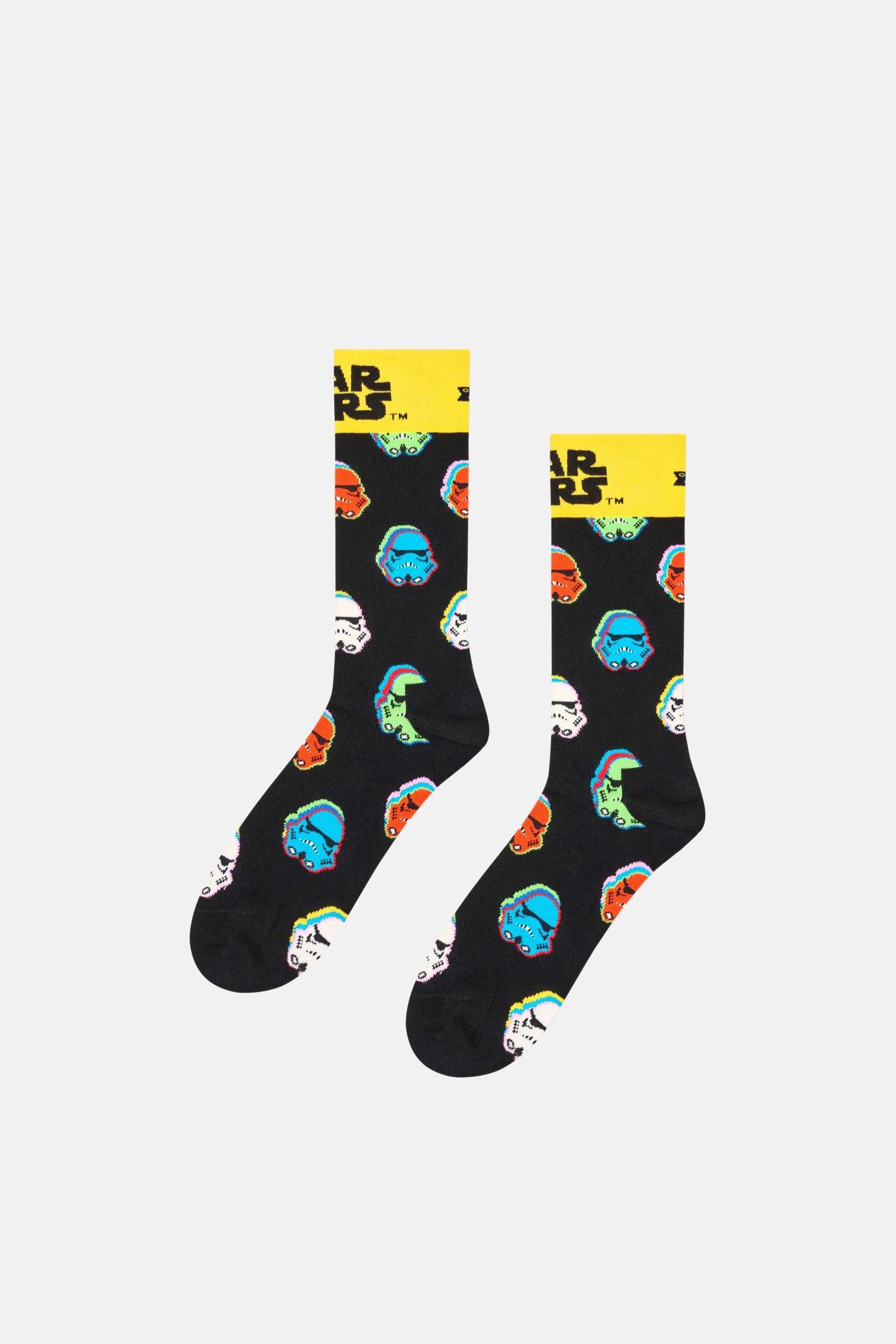 Happy Socks - Çok Renkli STAR WARS Stormtrooper Figürlü Çorap