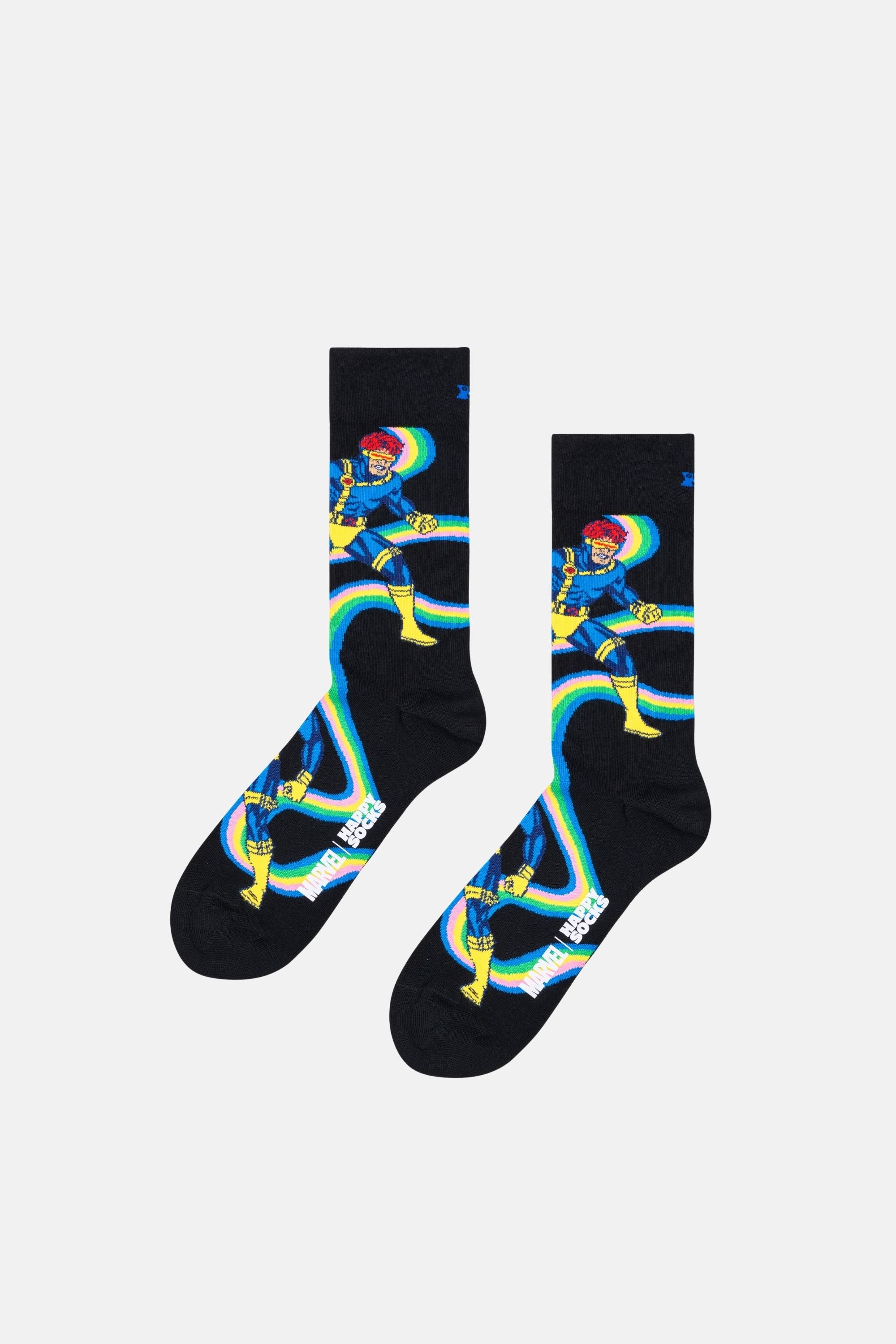 Happy Socks - Çok Renkli MARVEL X - Men Cyclops Figürlü Çorap