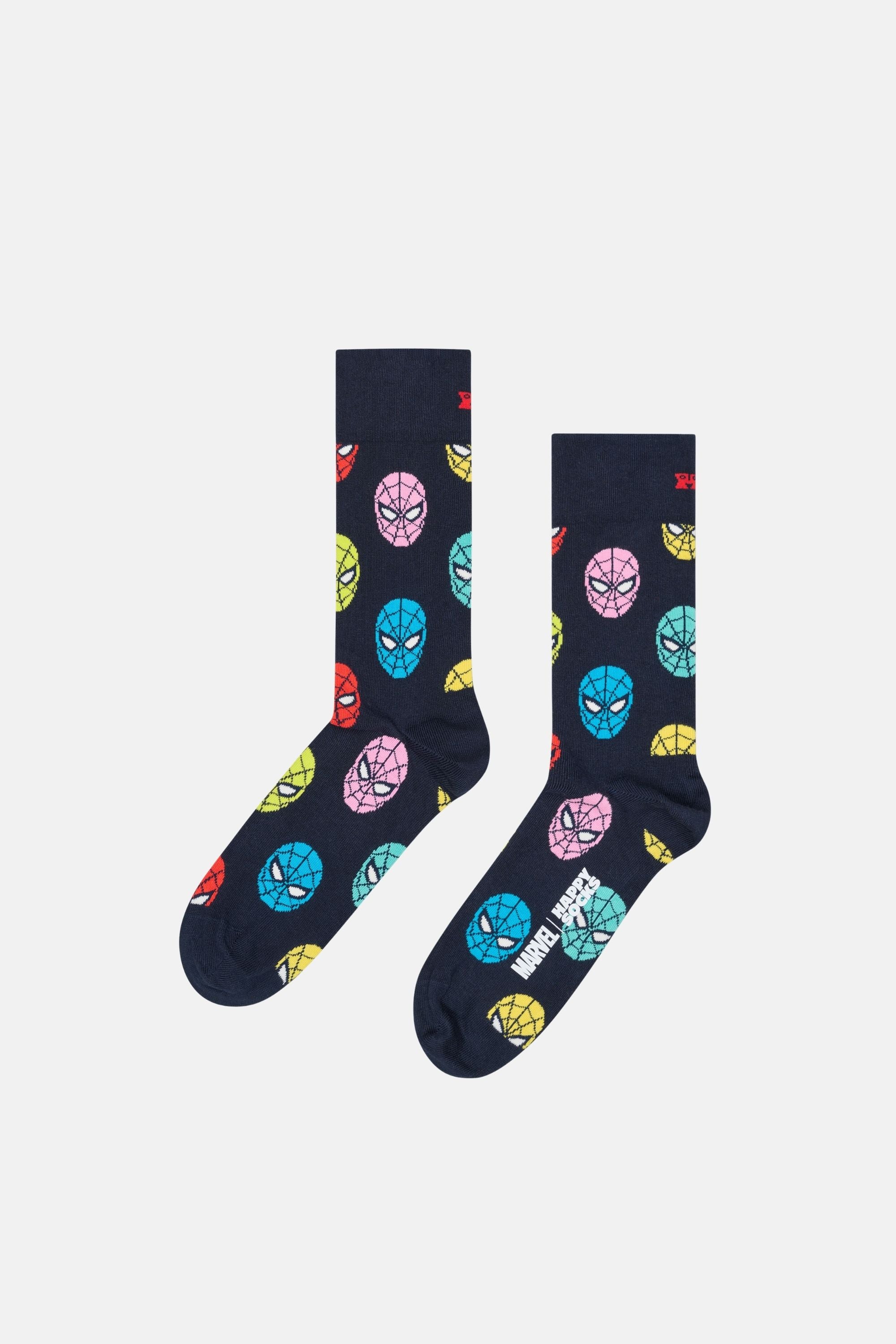 Happy Socks - Çok Renkli MARVEL Spider - Man Figürlü 6'lı Çorap Seti