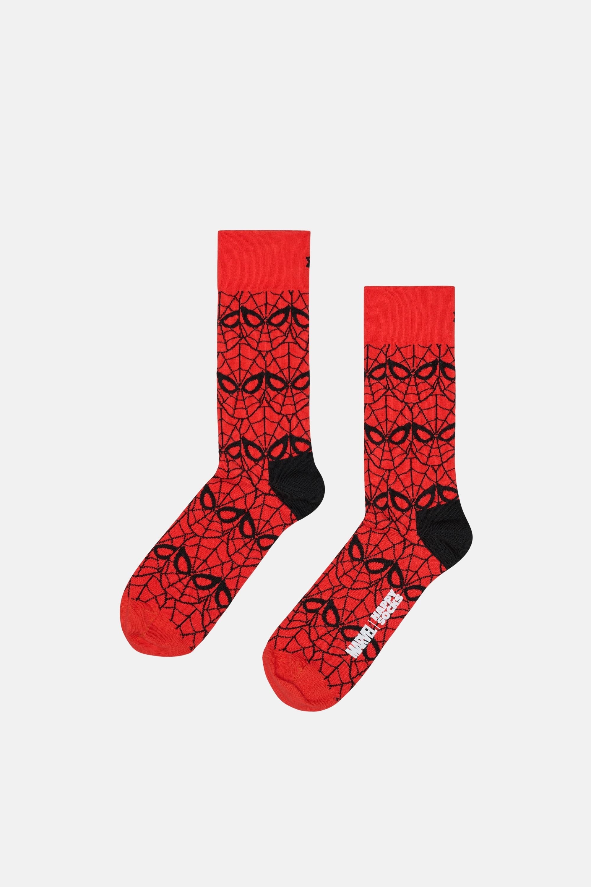 Happy Socks - Çok Renkli MARVEL Spider - Man Figürlü 6'lı Çorap Seti