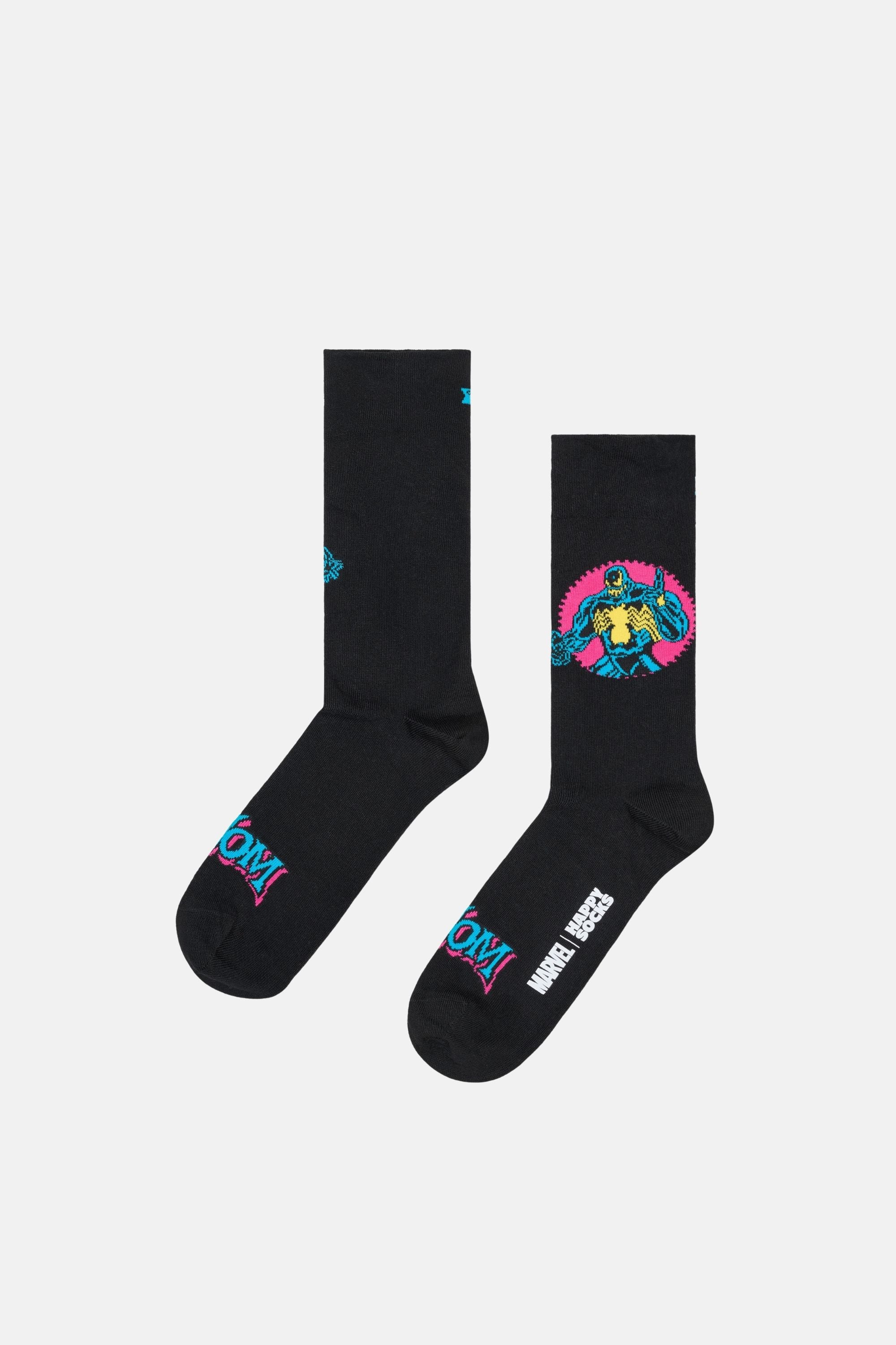 Happy Socks - Çok Renkli MARVEL Spider - Man Figürlü 6'lı Çorap Seti