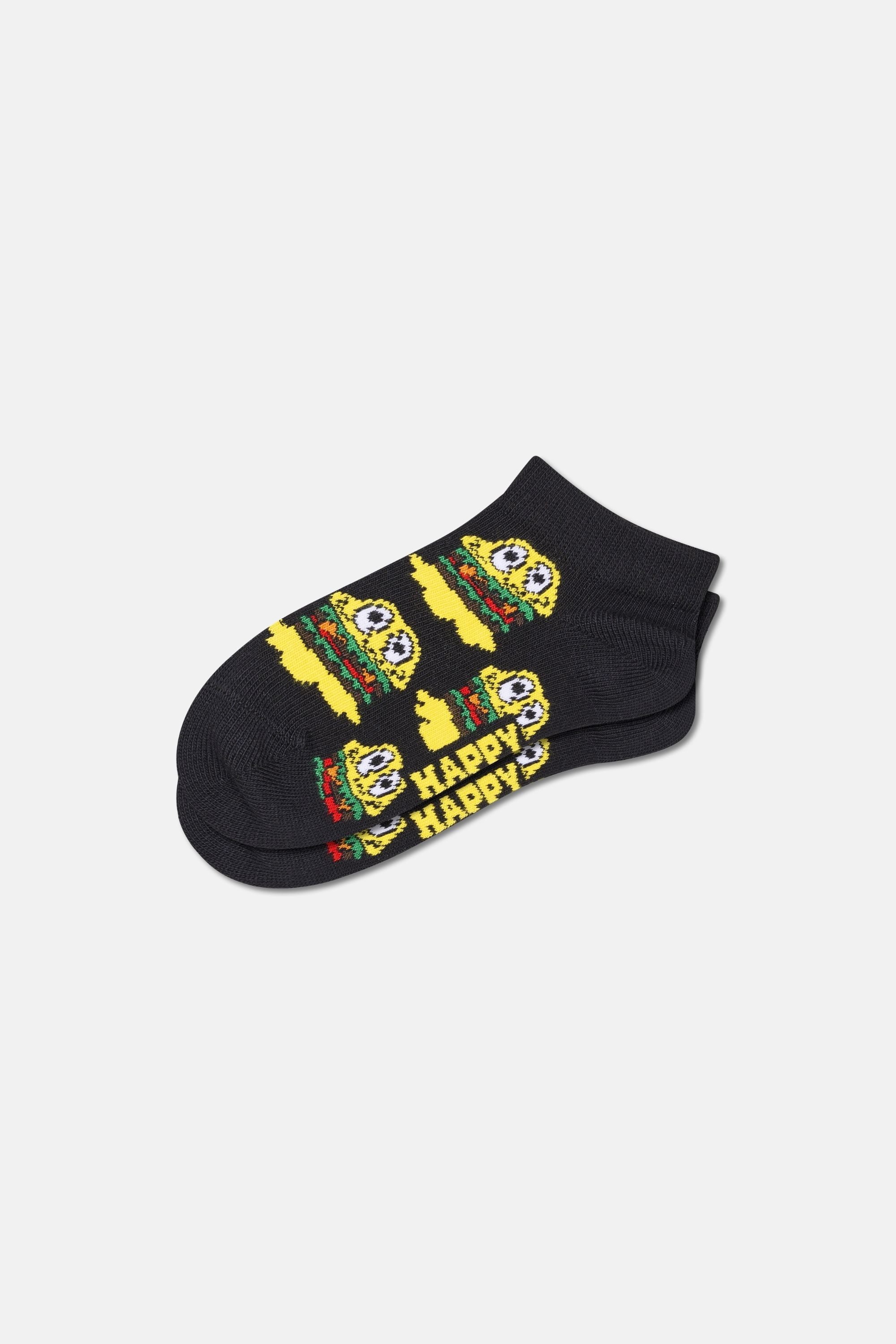 Happy Socks - Çocuk Hamburger Desenli 2'li Çorap Seti