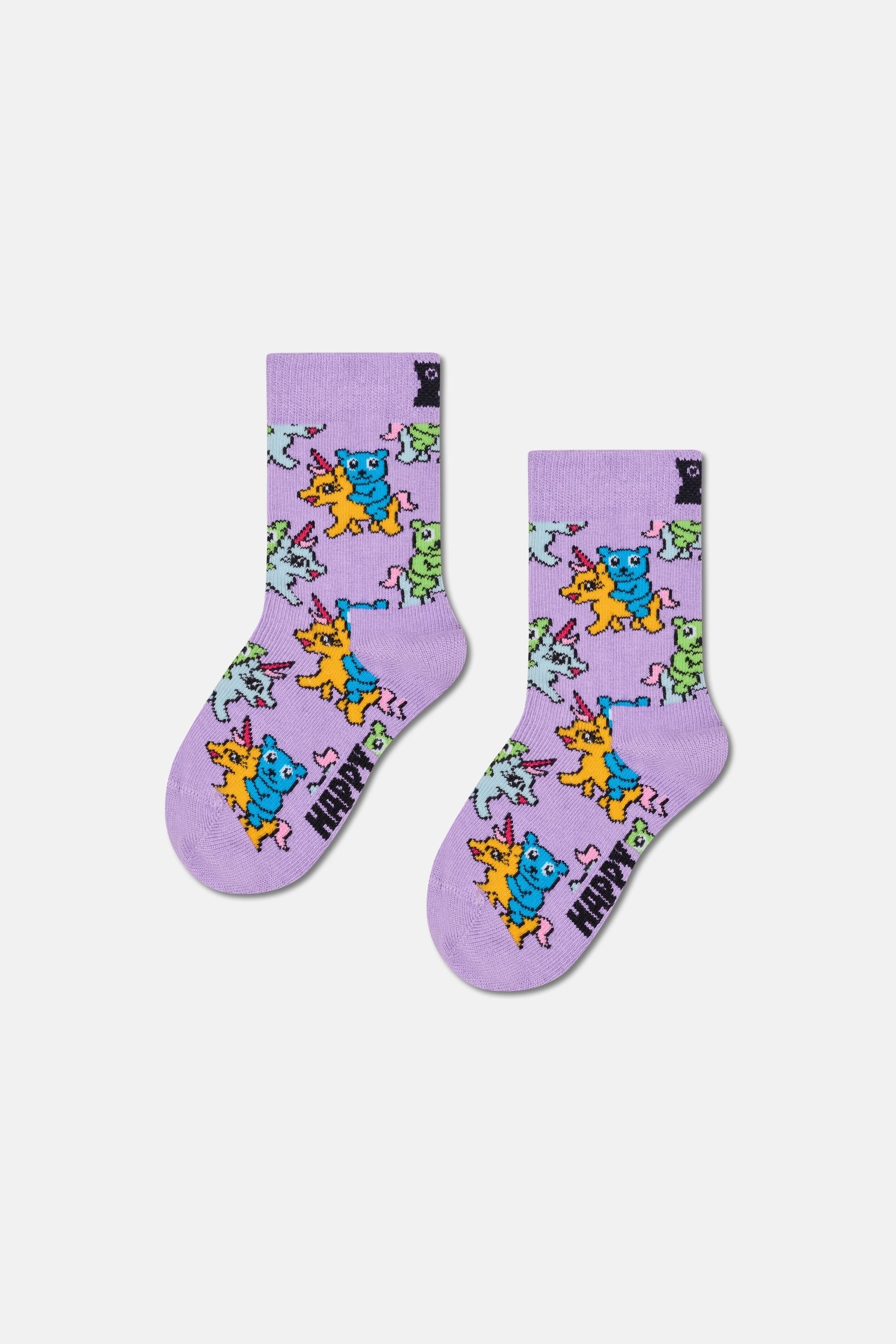 Happy Socks - Çocuk Unicorn Desenli 2'li Çorap Seti