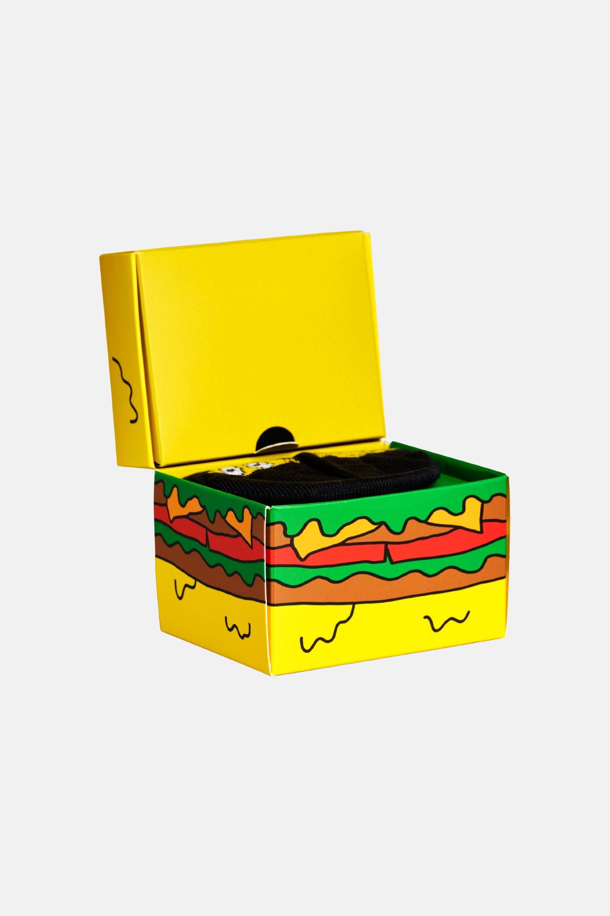 Happy Socks - Mini & Me Hamburger Desenli 2'li Çorap Hediye Seti