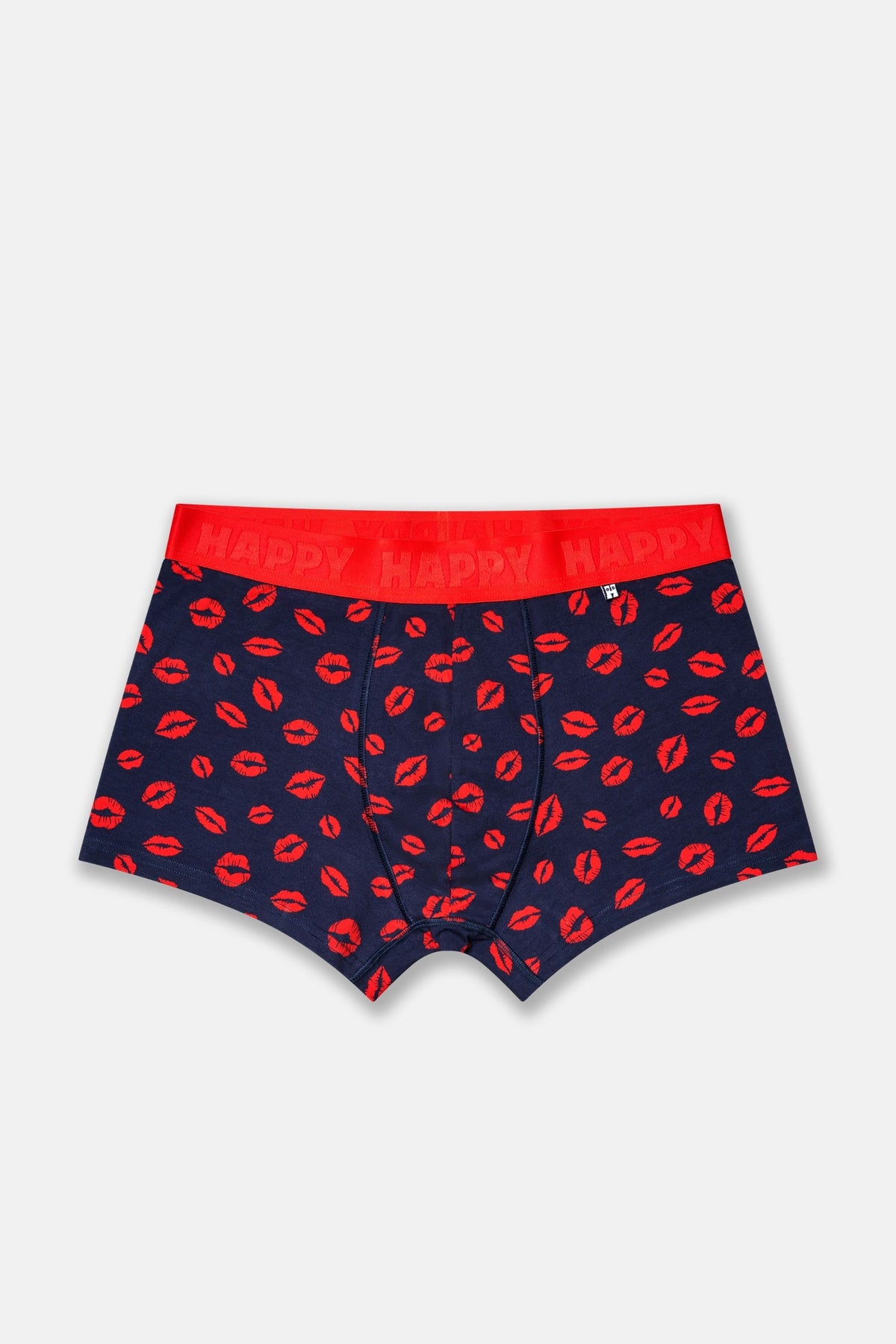 Happy Socks - Lacivert Dudak Desenli Boxer
