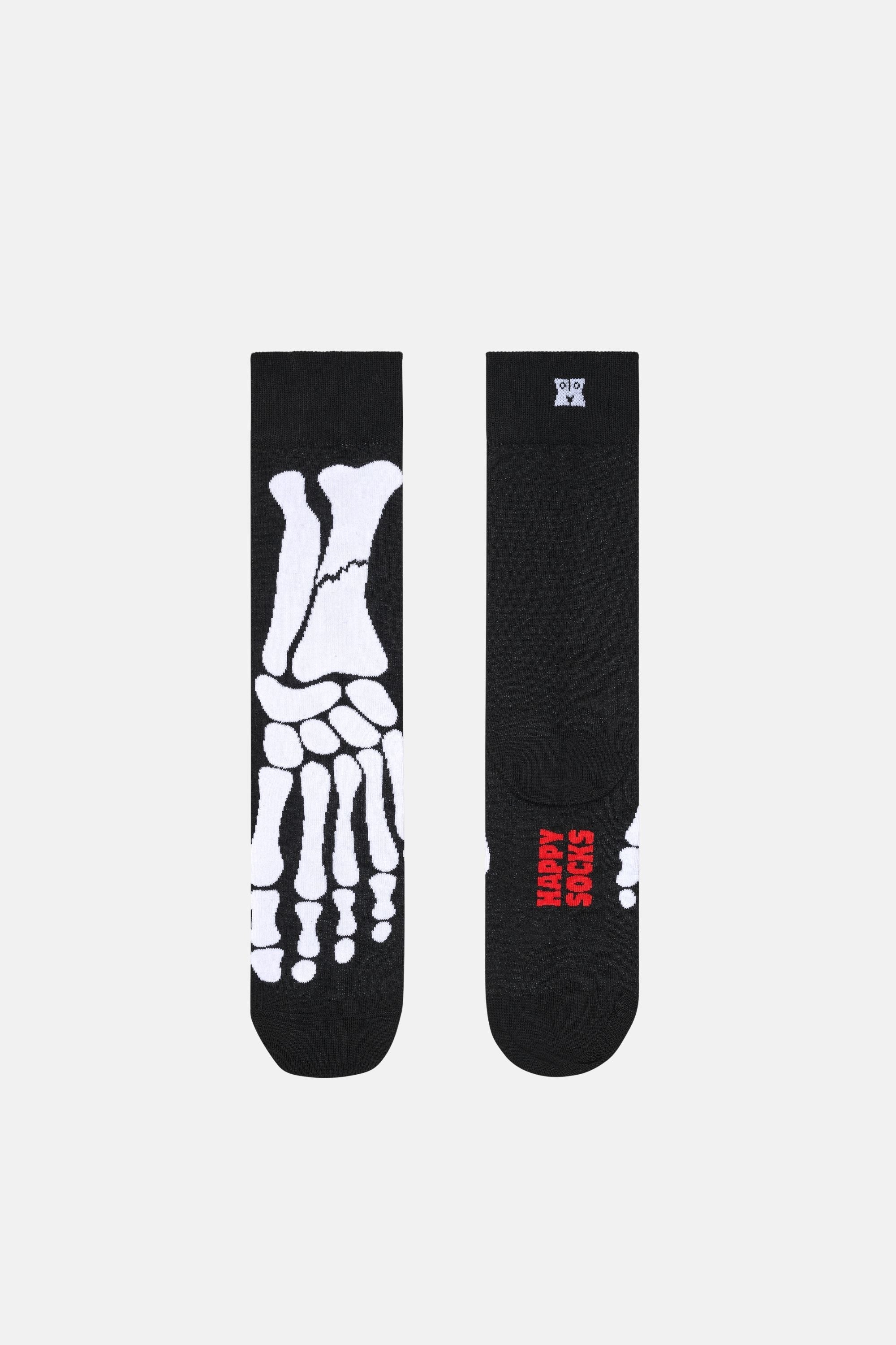 Happy Socks - Siyah Kemik Desenli Pamuklu Çorap