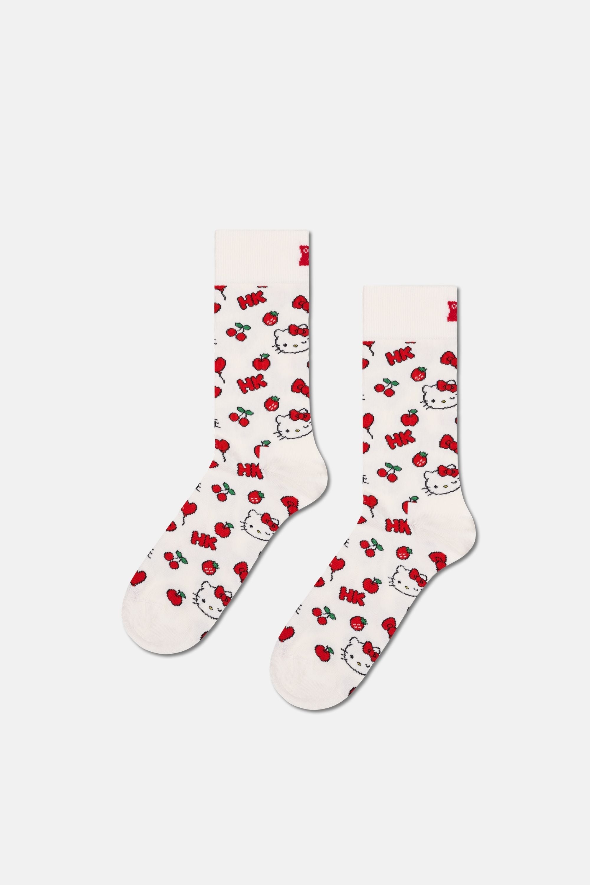 Happy Socks - Çok Renkli Hello Kıtty Temalı 6'lı Çorap Hediye Seti