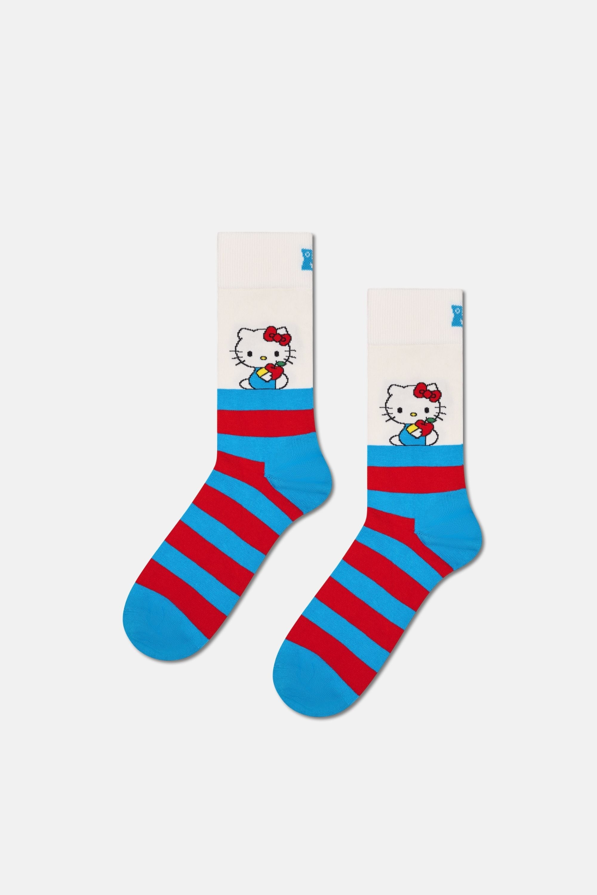 Happy Socks - Çok Renkli Hello Kıtty Temalı 6'lı Çorap Hediye Seti