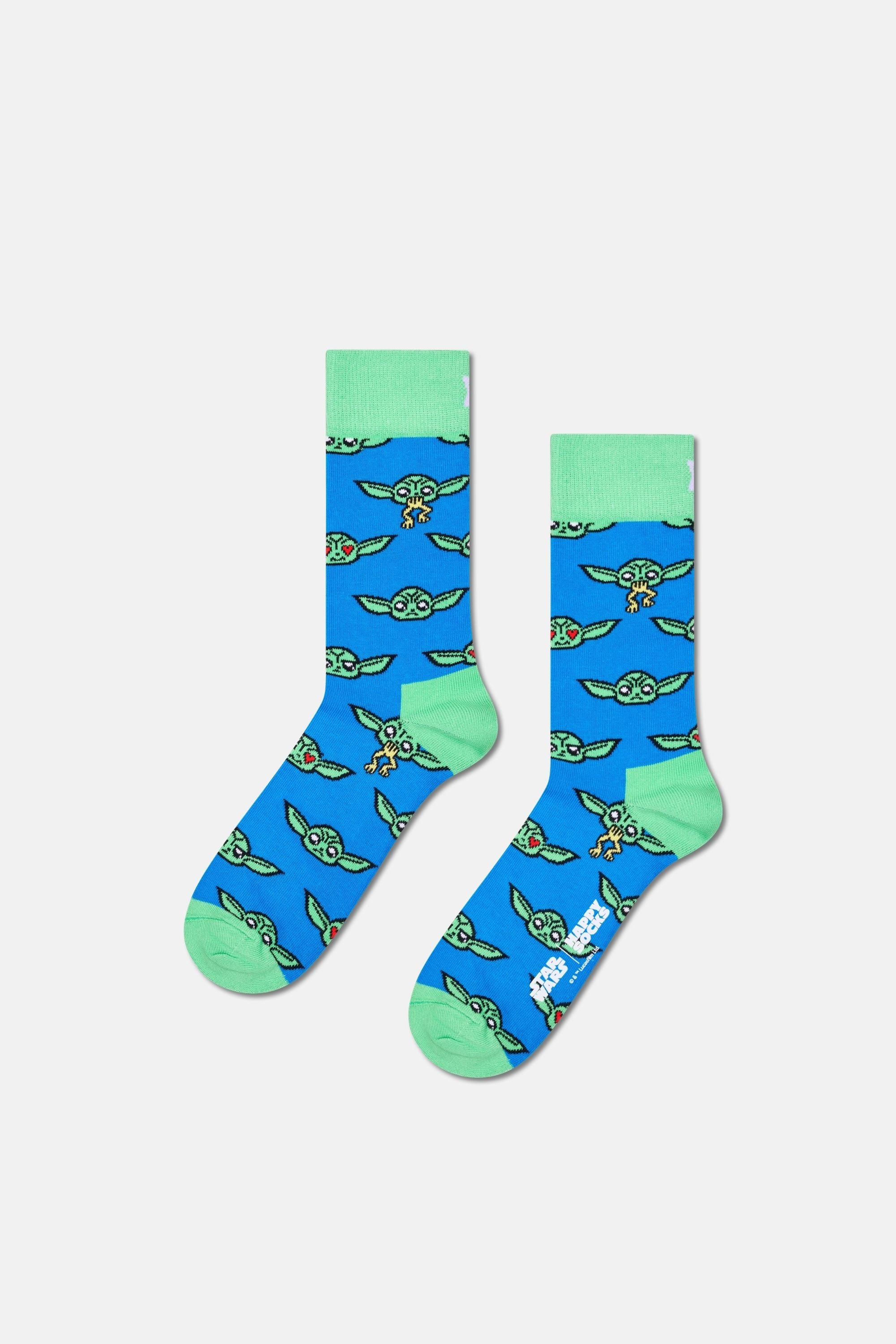Happy Socks - Çok Renkli Star Wars Mandalorian Temalı 6'lı Çorap Hediye Seti