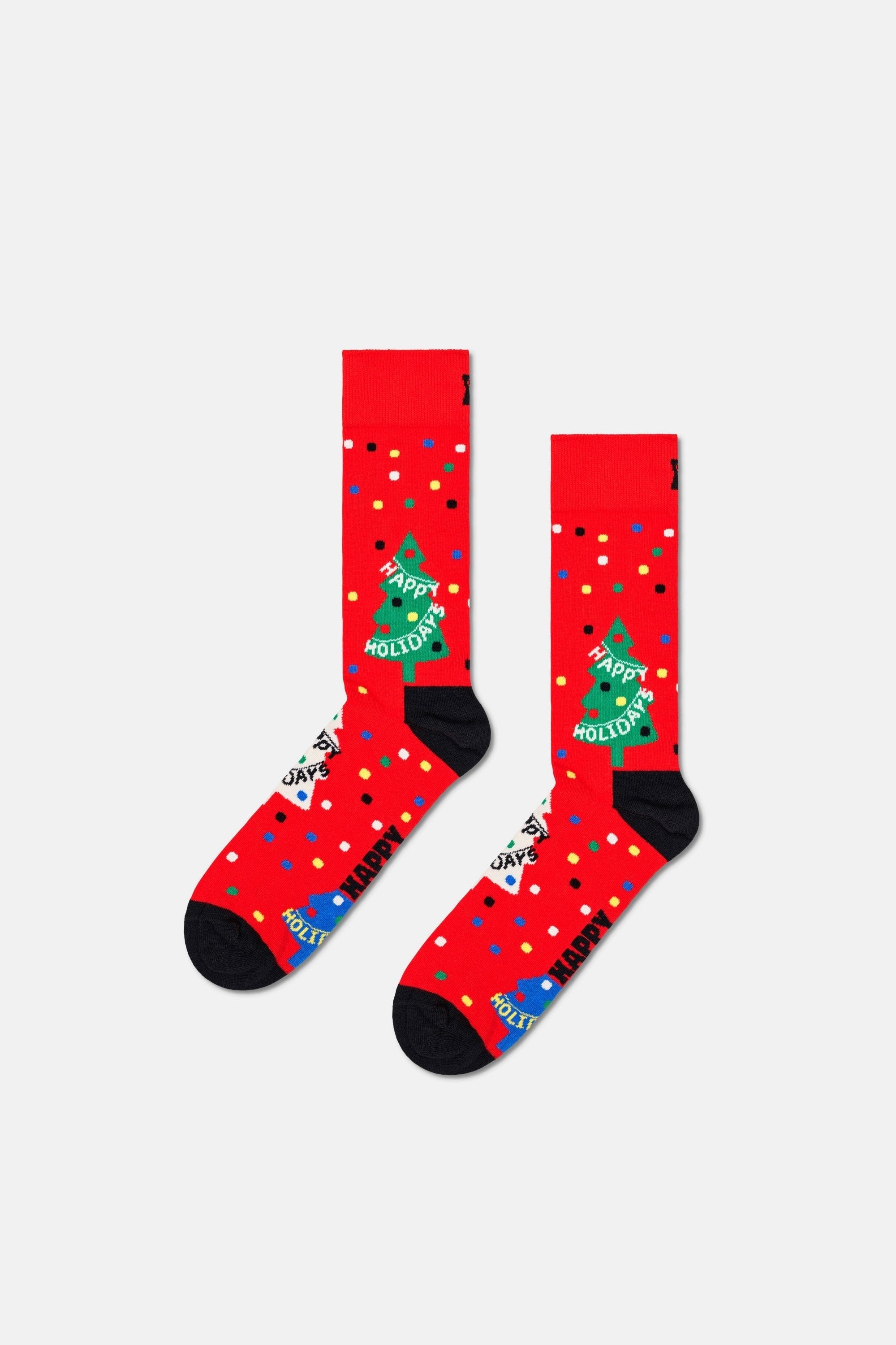 Happy Socks - Çok Renkli Kutlama Temalı Pamuklu 3’lü Çorap Seti