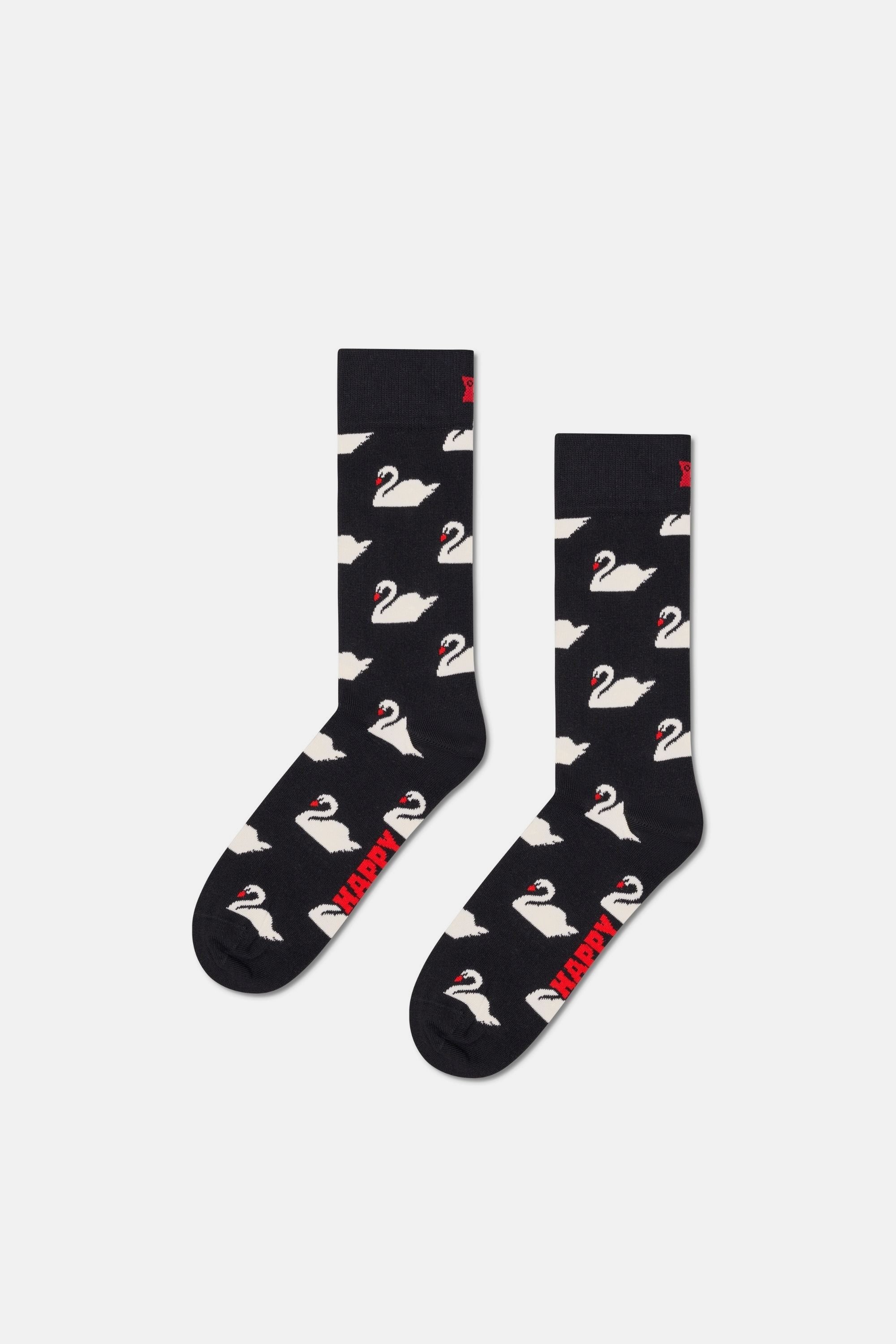 Happy Socks - Çok Renkli Kuğu Desenli Pamuklu 2’li Çorap Seti