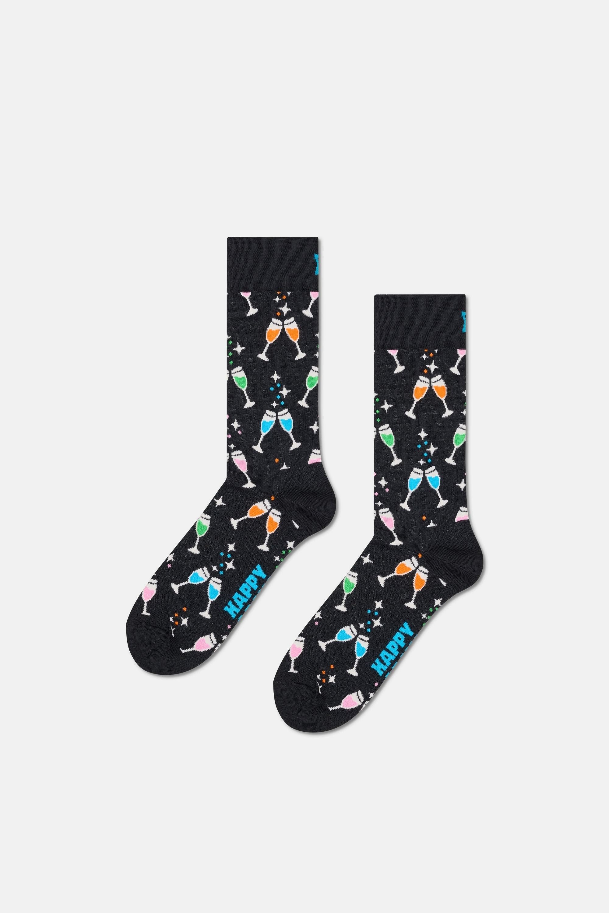 Happy Socks - Çok Renkli Kutlama Desenli 3’lü Çorap Seti