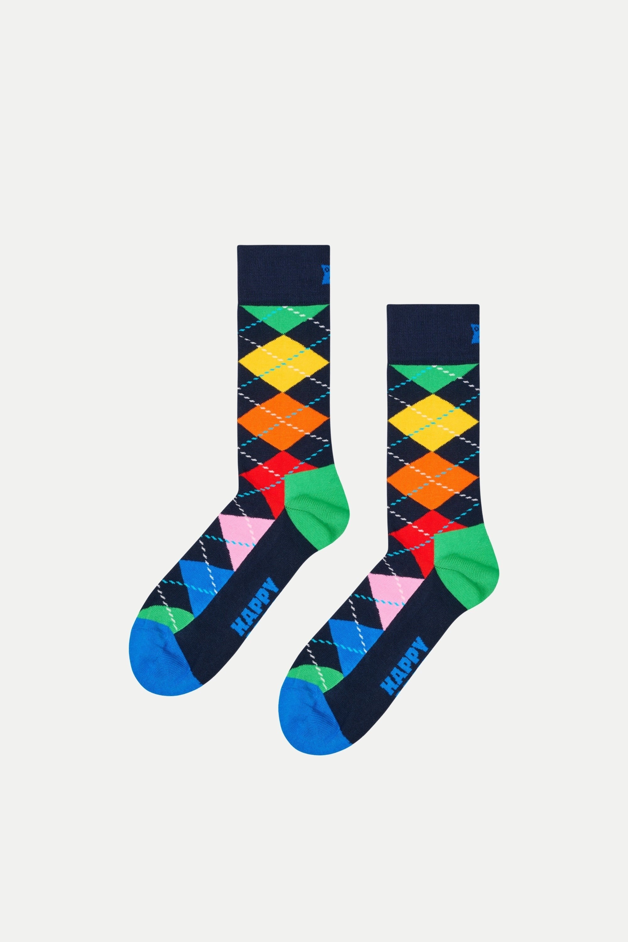 Happy Socks - Çok Renkli Karışık Desenli Pamuklu 4’lü Çorap Seti