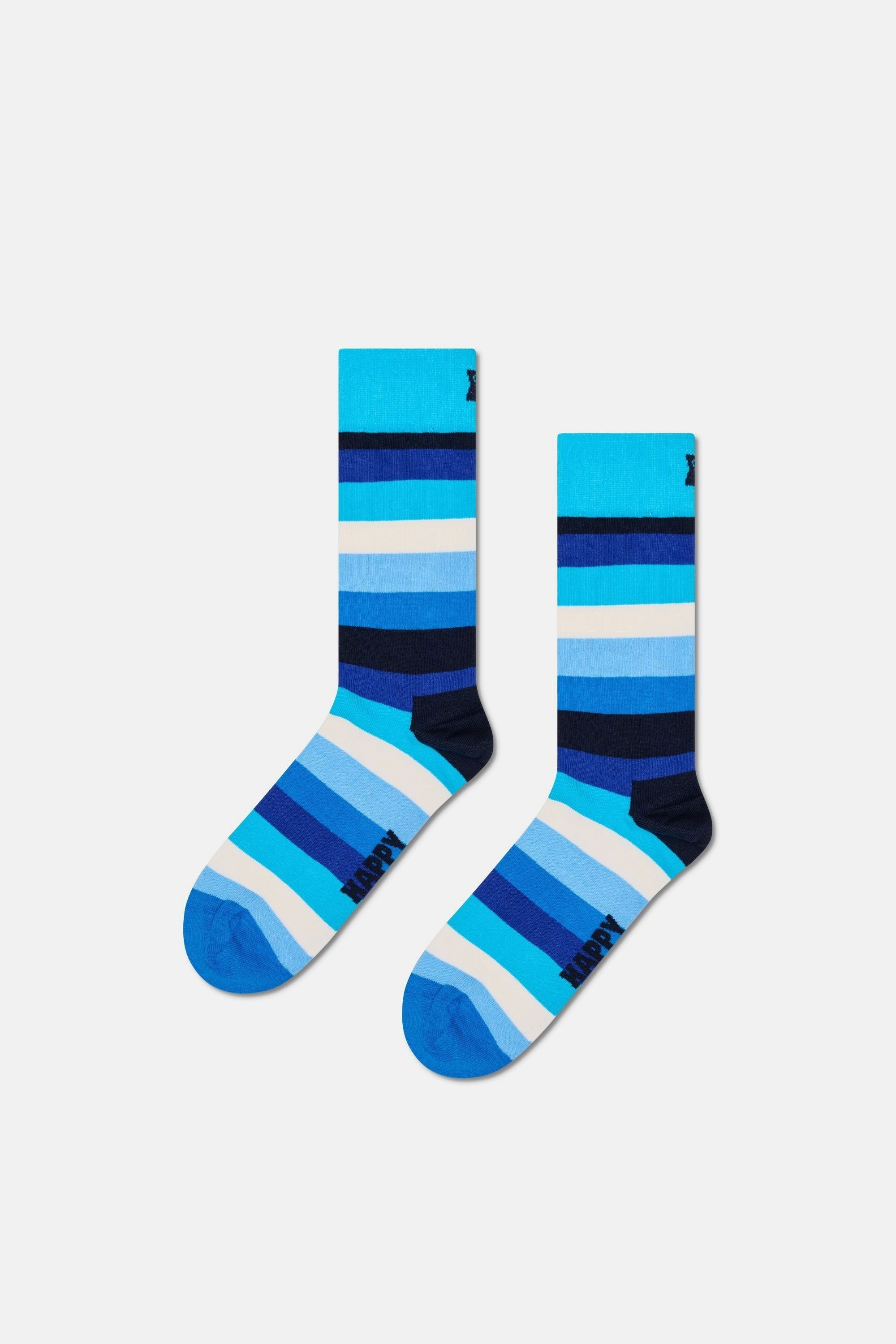 Happy Socks - Mavi Karışık Desenli Pamuklu 4’lü Çorap Seti